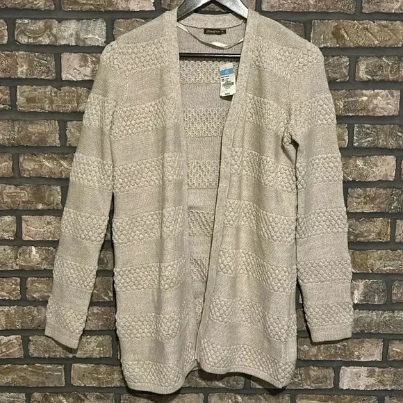 J. McLaughlin Sweaters - J.McLaughlin 100% Merino Wool Cardigan | Size M | Beige | NWT Luxury Layer